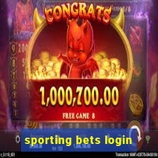 sporting bets login